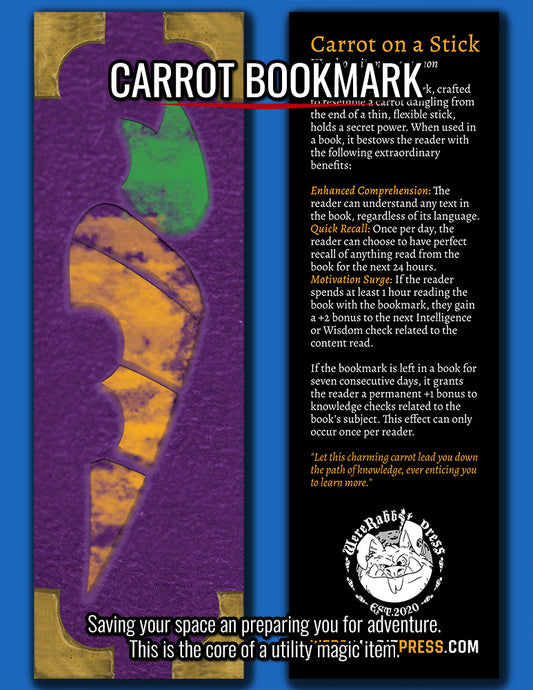 Carrot on a Stick Bookmark